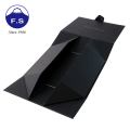 Boîte de vin en carton pliant mat Black Matte imprimé